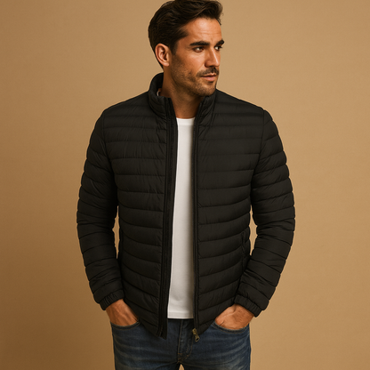 Men’s lightweight quilted summer jacket with a casual quilted design, ideal for spring and summer and easy to combine with everyday outfits.
