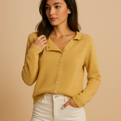 Women’s lightweight round neck sweater with breathable knit fabric, long sleeves, and relaxed fit, available in multiple classic colors.