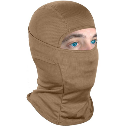 Lightweight Ski Mask with UV Protection - AlpineShield-Khaki-Nora Luxe