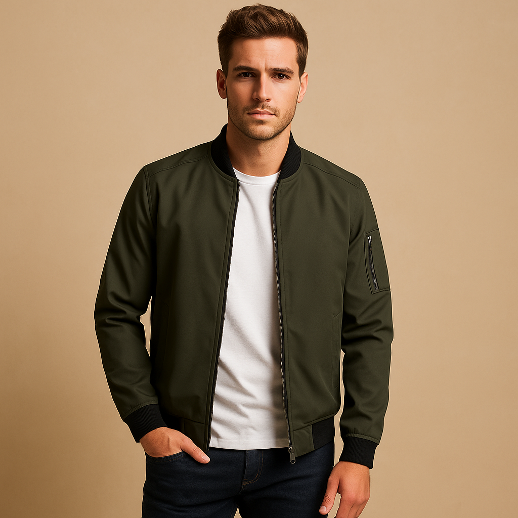 Lightweight summer jacket with water repellent finish for men | Aaron - Nocini