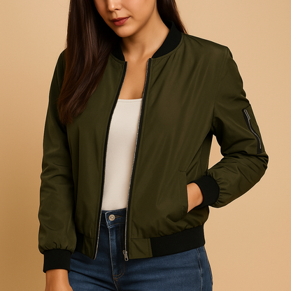 Women’s lightweight summer jacket with a slim, flattering fit and breathable design, suitable for spring and summer daily wear.