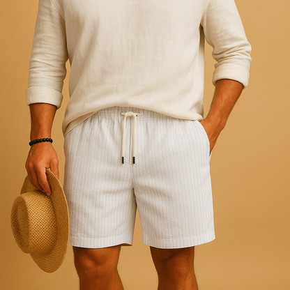 Comfortable Summer Shorts for Men with Elastic Waist - Nocini