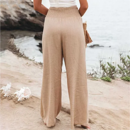Lightweight Summer Trousers - Solana-black-S-Nora Luxe