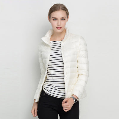 Lightweight Waterproof Down Jacket - Urban Shield-White-S-Nora Luxe