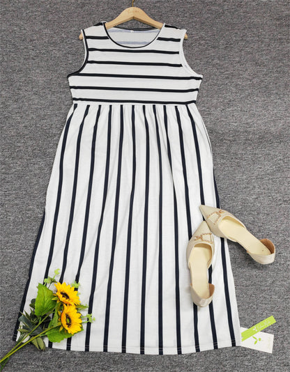 Chic Sleeveless Summer Midi Dress for Women - Olytrend