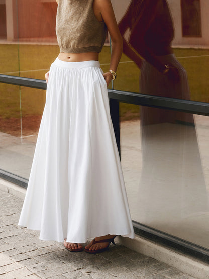 Flowy Ruffled Long Skirt