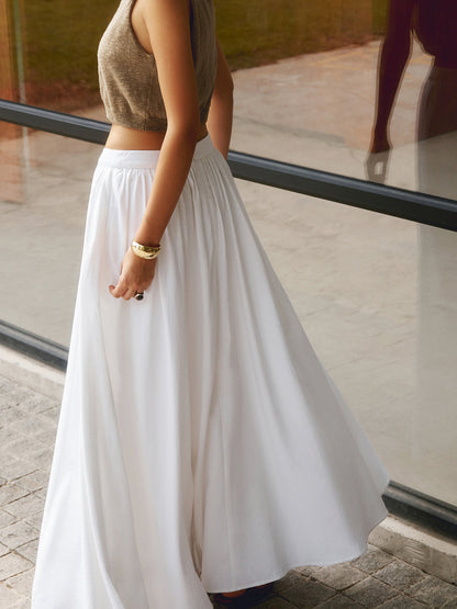 Flowy Ruffled Long Skirt