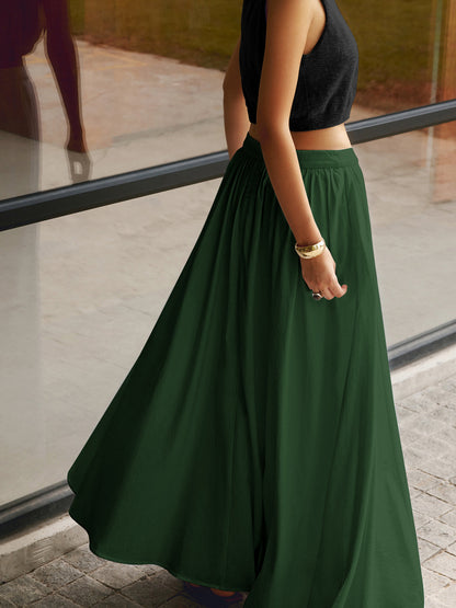 Flowy Ruffled Long Skirt