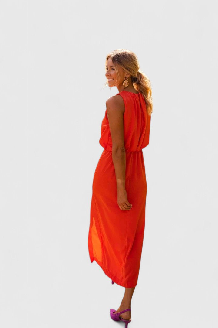 Theonae | Soft Casual Knee Length Dress - Olytrend