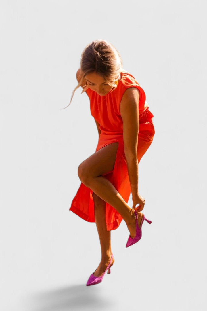 Theonae | Soft Casual Knee Length Dress