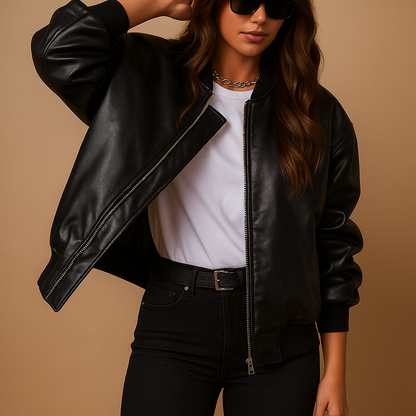 Women’s long coat with tailored fit and baseball-style accents, ideal for stylish city wear and casual outings.