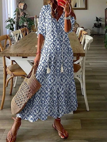 Flowy Maxi Dress - Luna - Pexav