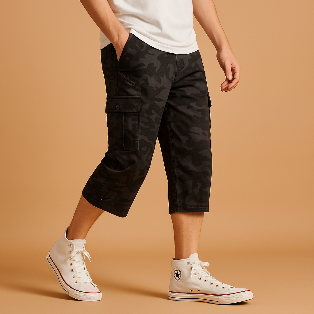 Comfortable Men's Cotton Cargo Shorts - Nocini