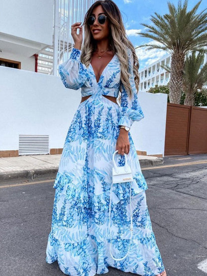 Elegant Classic Maxi Dress Elara - Pexav