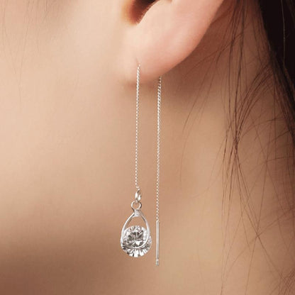 Dangling Sparkle Crystal Earrings - Pexav