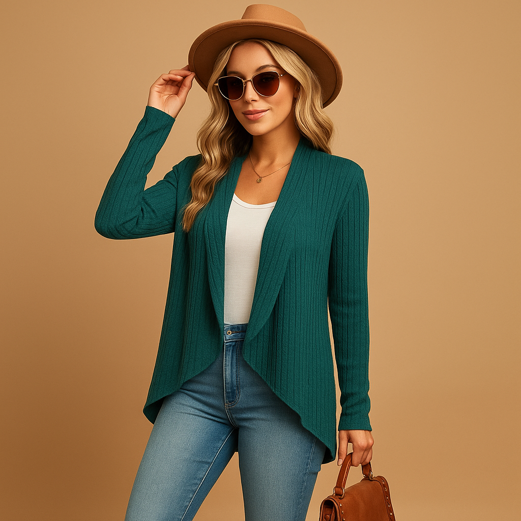 Cozy Women's Oversized Knit Cardigan - Nocini