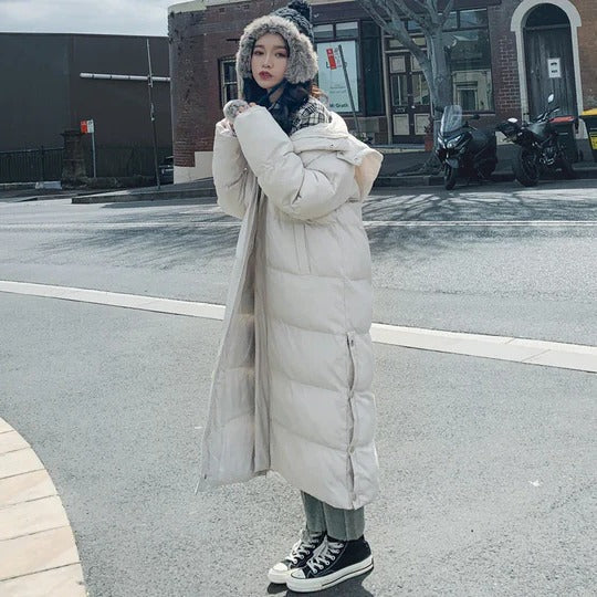Warm Padded Down Parka Coat for Women