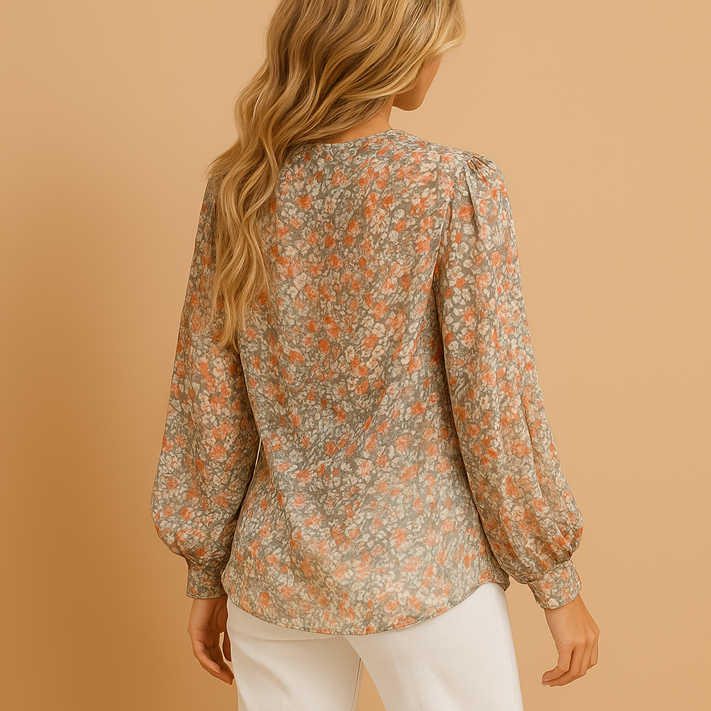 Elegant long sleeve blouse for women with a flattering fit and classic design, perfect for work, casual outings, or evening occasions.