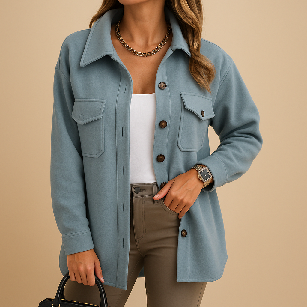 Long tailored winter coat for women with elegant fitted silhouette, perfect for formal events or everyday chic outfits.