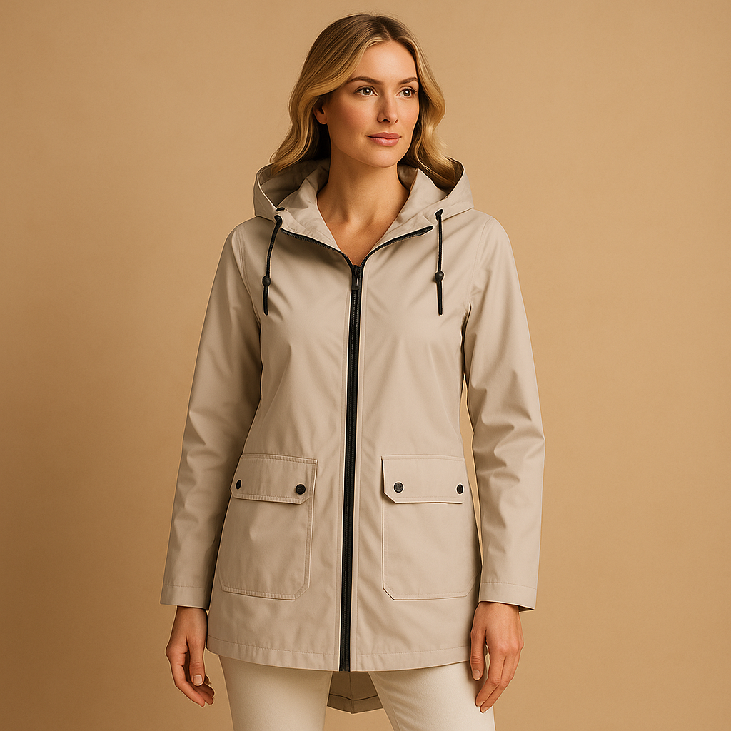 Waterproof Ladies Long Trench Coat - Nocini