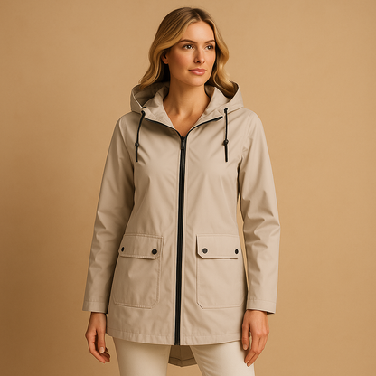 Waterproof Purple Ladies Rain Jacket - Nocini