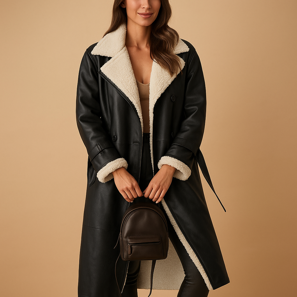 Long winter coat with warm lining for women | Marlies - Nocini