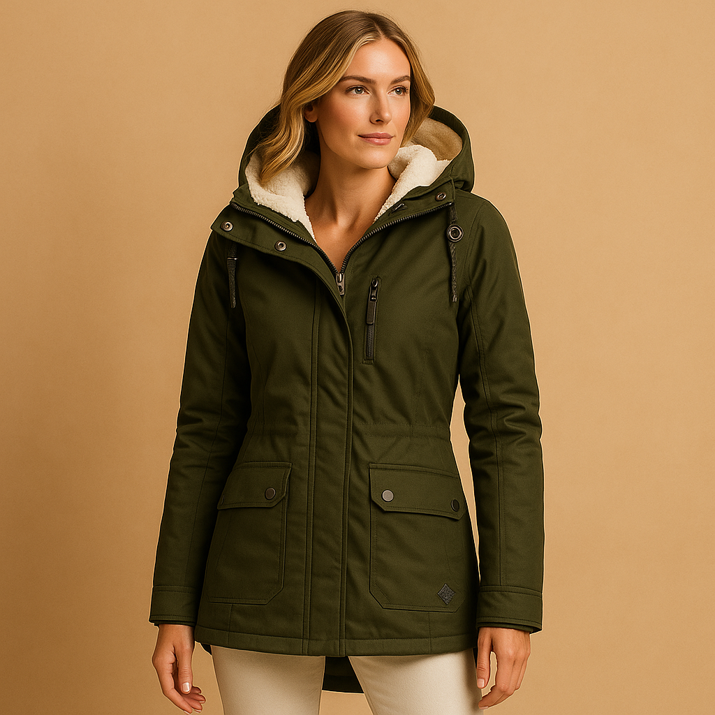 Long winter coat for women | Hazel - Nocini