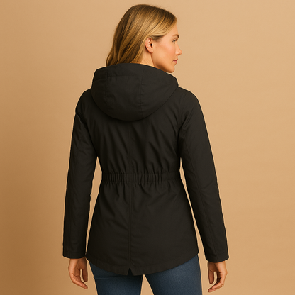 Elegant long winter coat for women with high-quality insulation and timeless design, perfect for casual outings or formal occasions in cold weather.