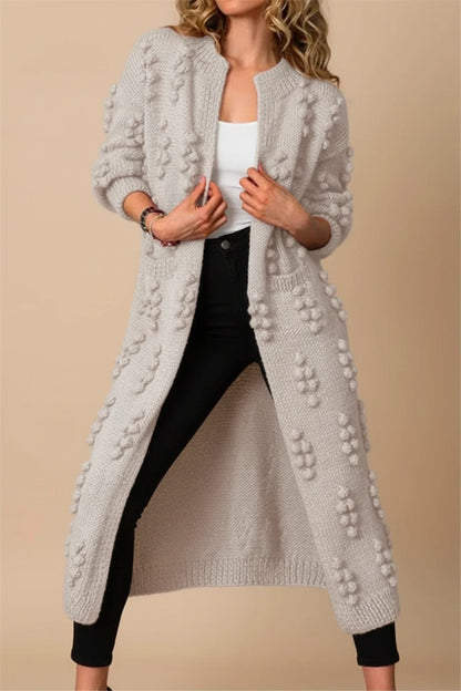 Cozy Oversized Open Cardigan for Ladies - Olytrend