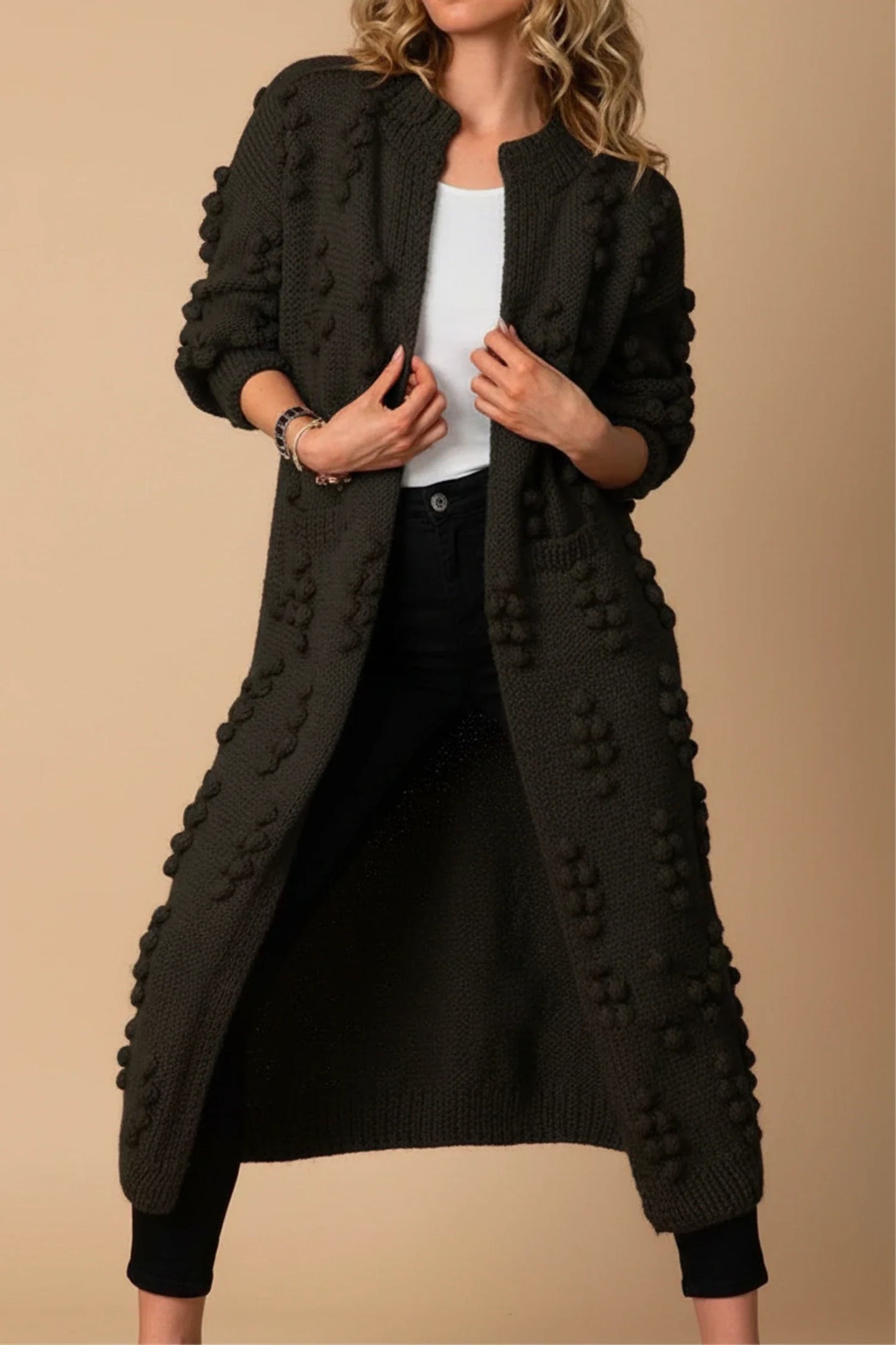 Cozy Oversized Open Cardigan for Ladies