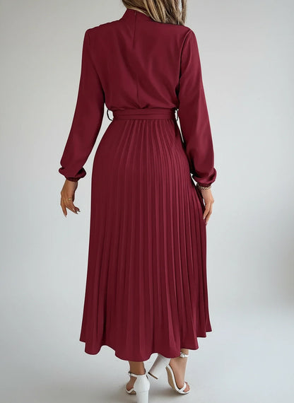 Elegant Women's Floral Maxi Dress with Sleeves