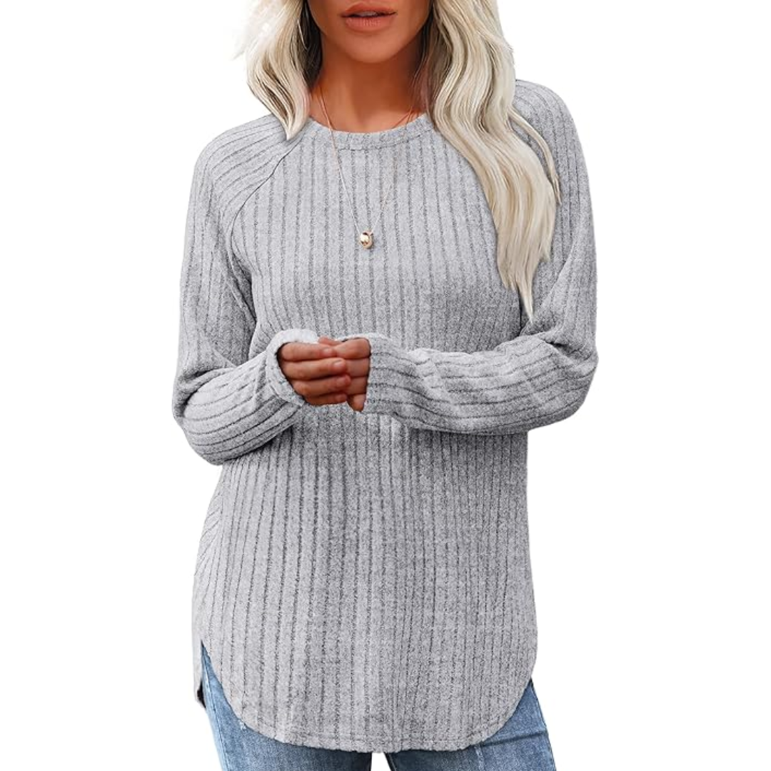 Relaxed Fit Oversized Sweater Top - Pexav