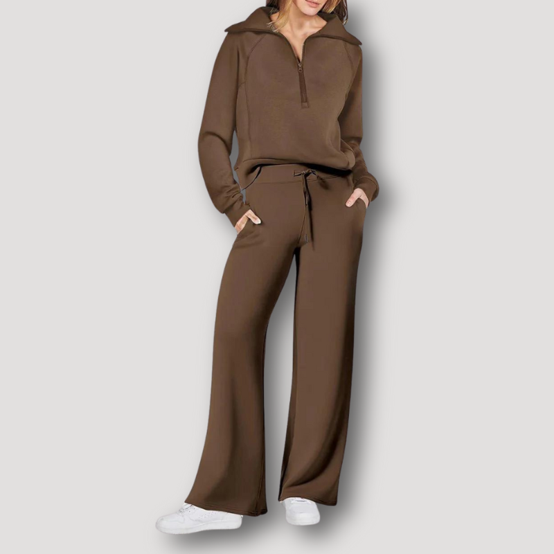 Comfortable Women's Pajama Set with Top and Leggings