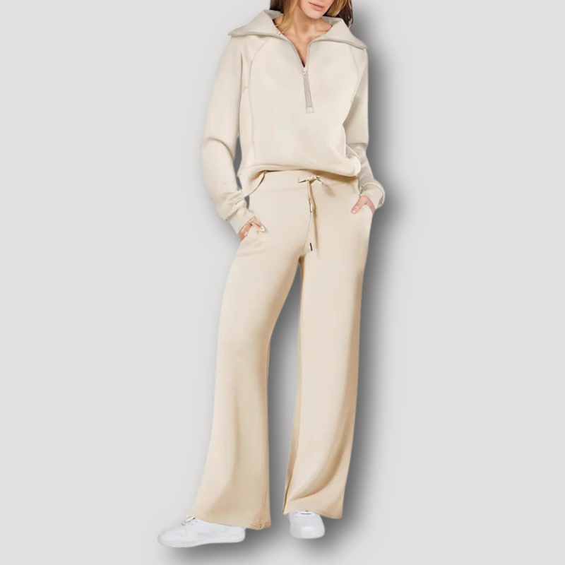 Comfortable Women's Pajama Set with Top and Leggings - Nocini
