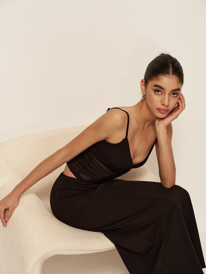 Affordable Deep V Neck Wrap Dress