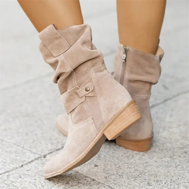 Warm Waterproof Ankle Boots - Freya - Pexav