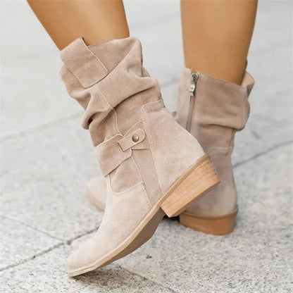 Warm Waterproof Ankle Boots - Freya - Pexav