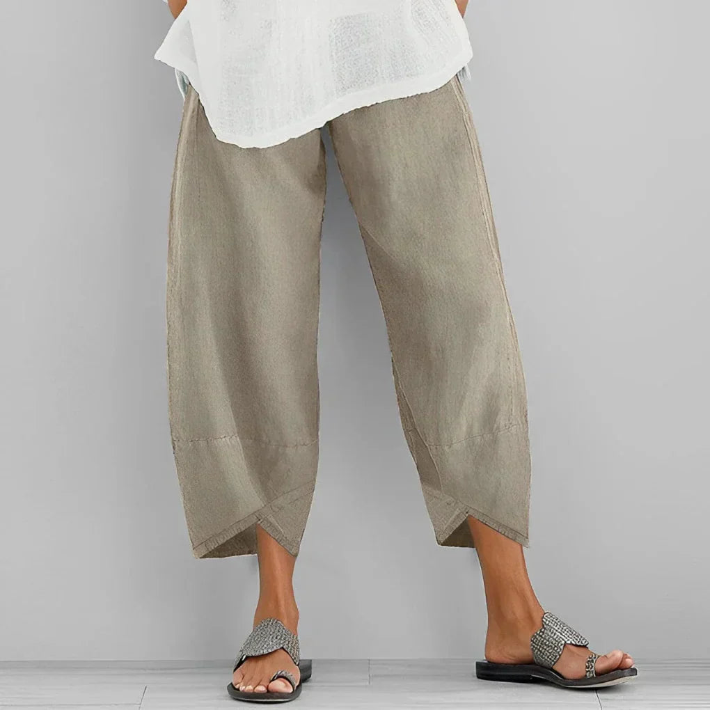 Luxurious Flowy Satin Pants - Olytrend