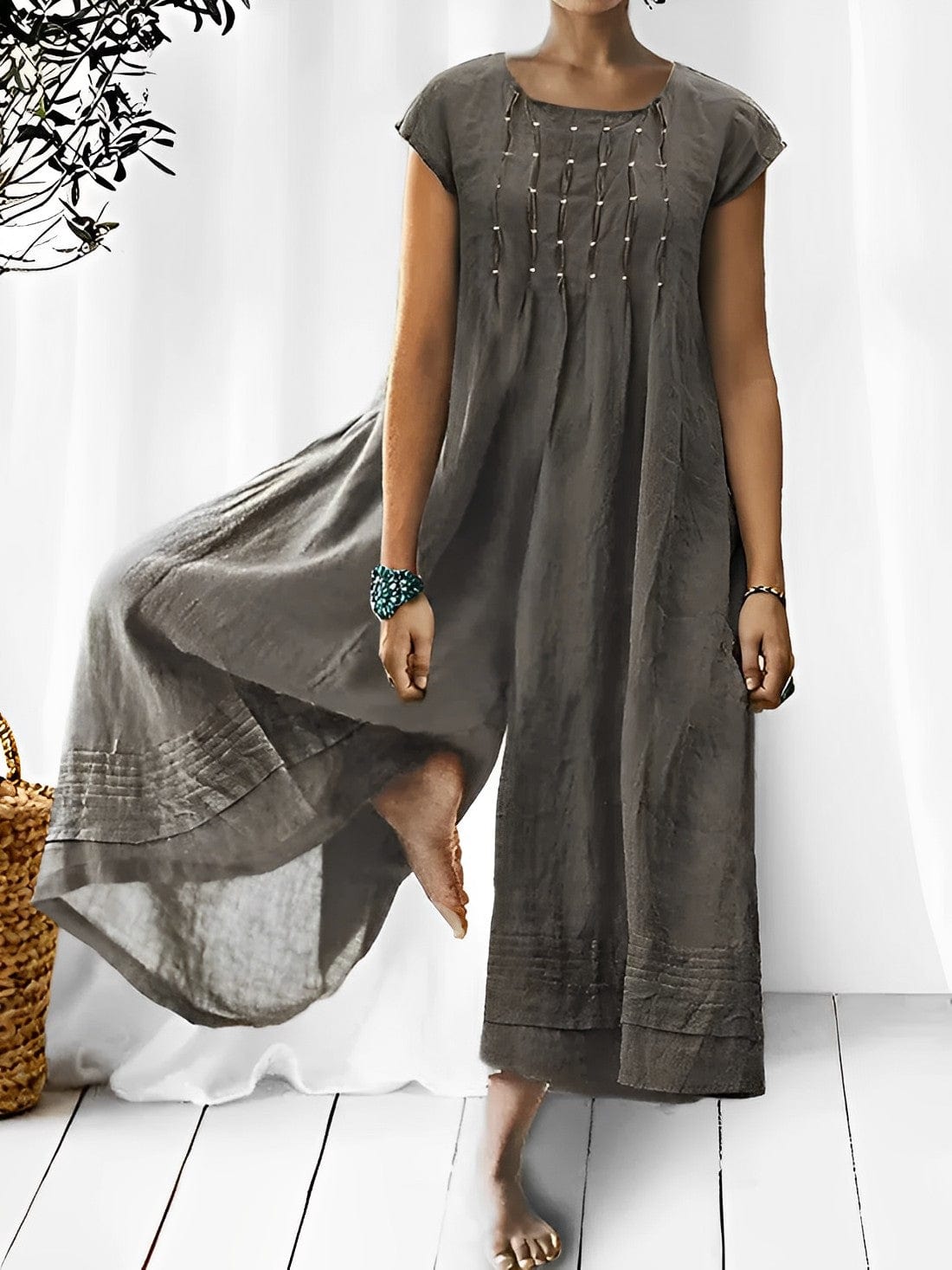 Comfortable Women's Full Length Jumpsuit - Nocini