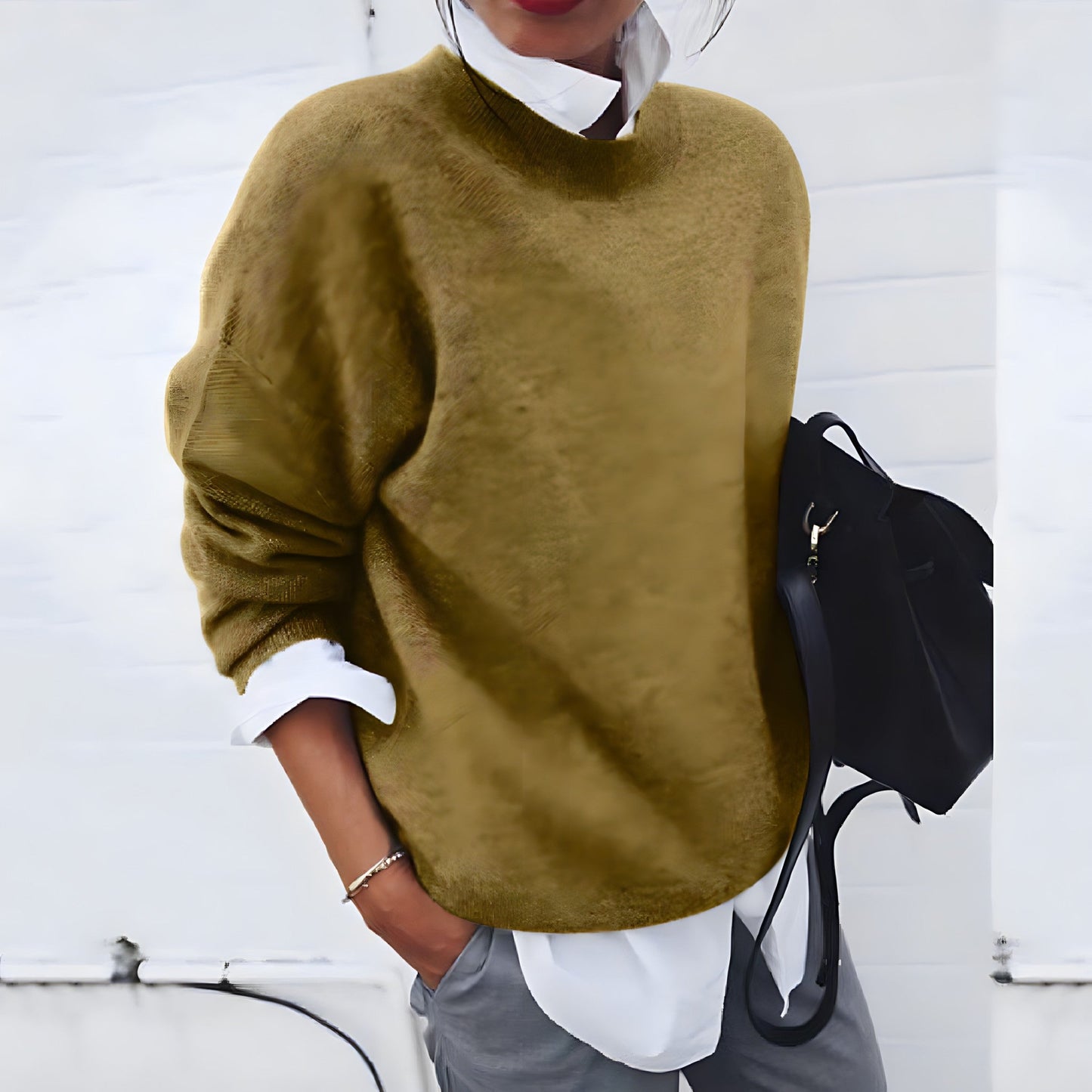 Image of Lucille | Women's Oversized Crewneck Sweater