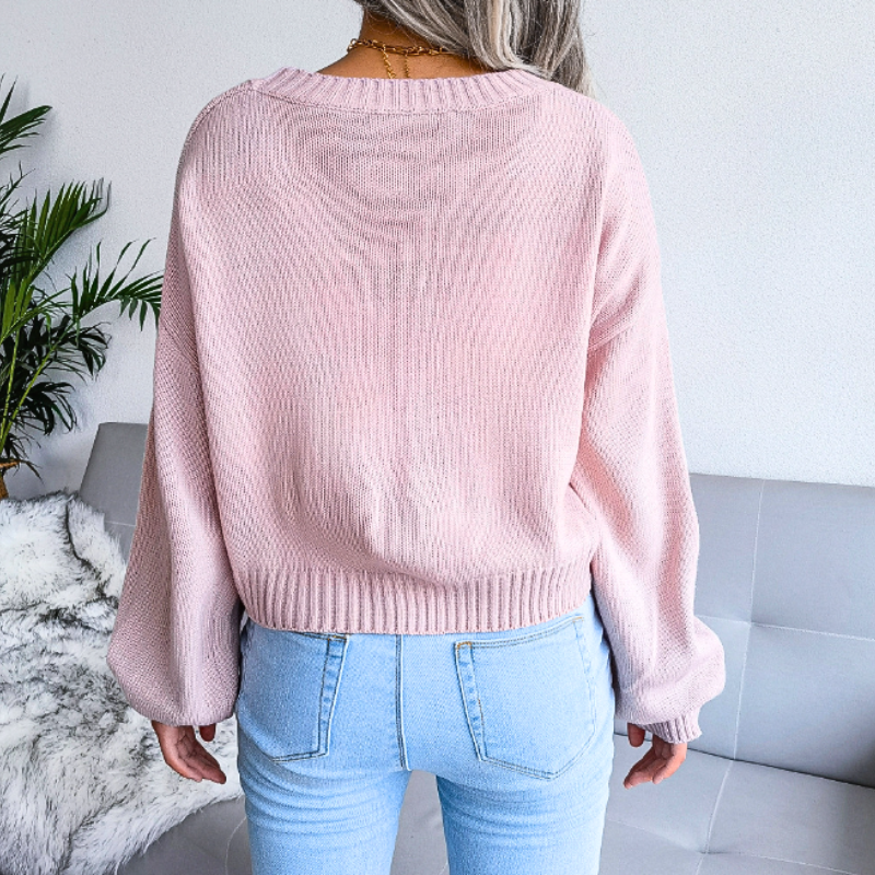 Image of Lucy | Women's Cropped Button-Down Cardigan