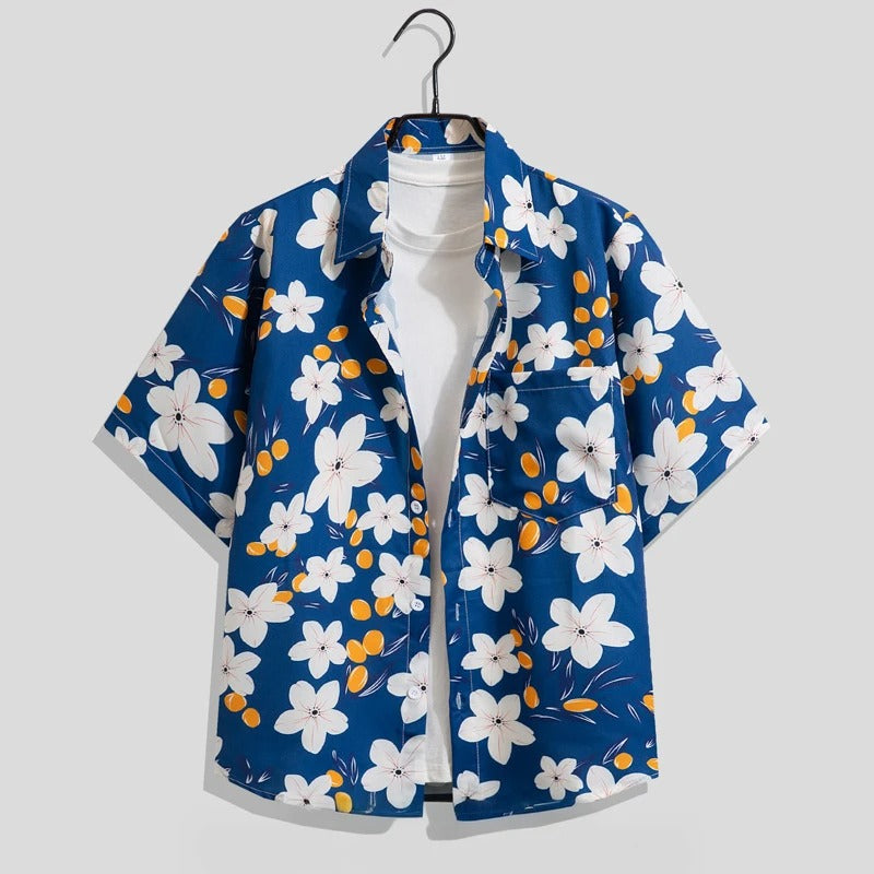 Classic Men's Printed Button Down Shirt - Olytrend