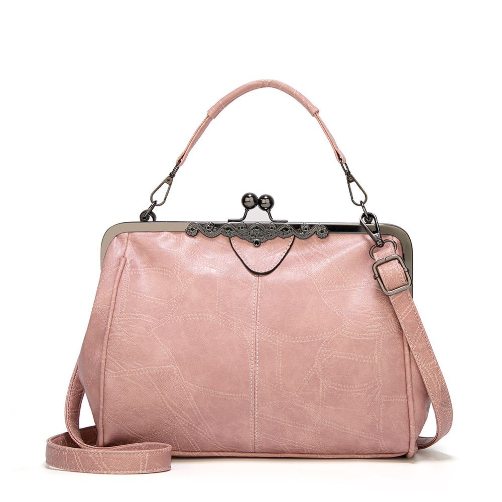 Classic Buckle Leather Handbag