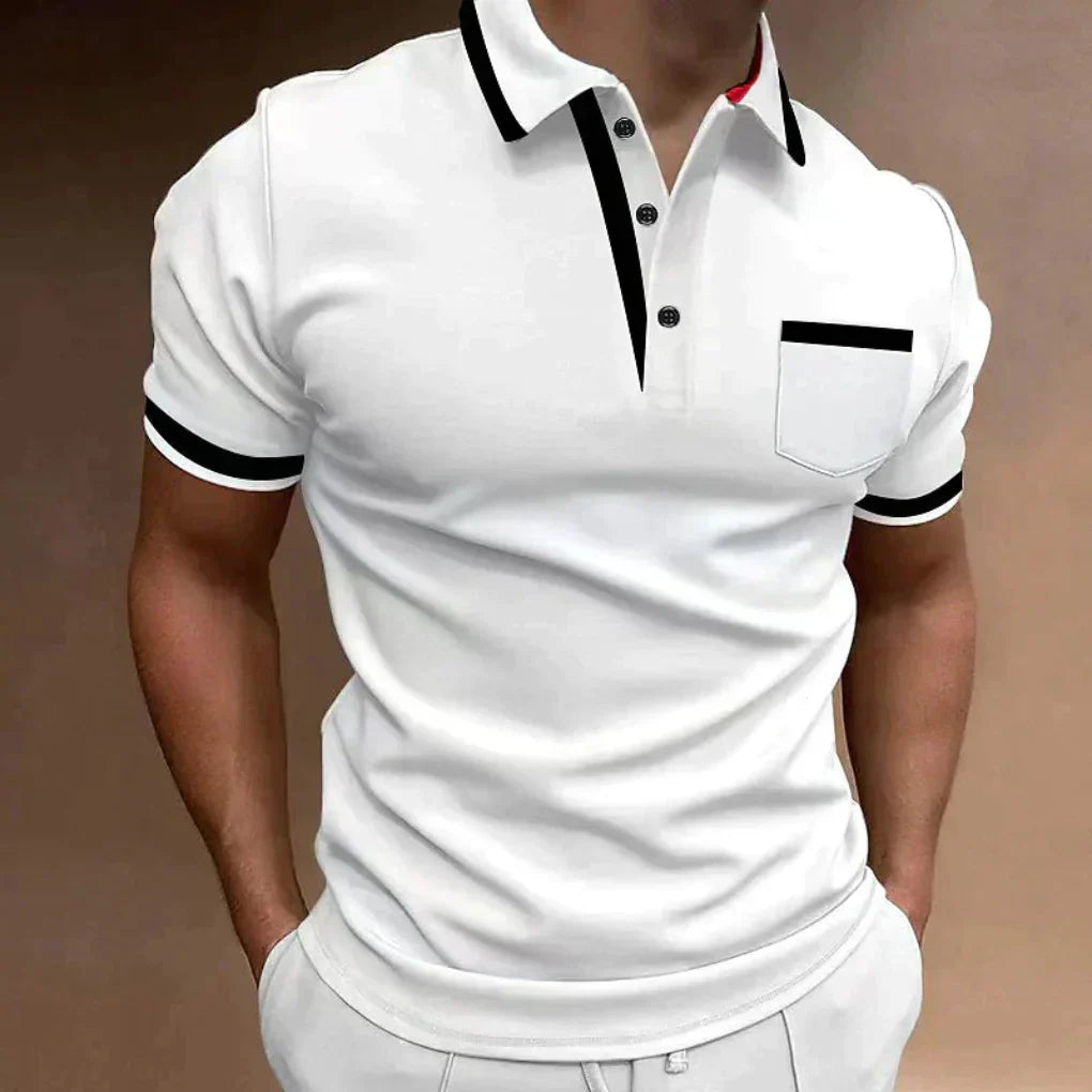 Simple Mens Polo Shirt Comfortable Casual Style - Olytrend