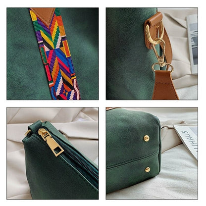 Large Capacity Leather Daily Tote Bag
