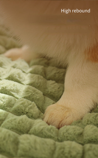 LUXE WINTER DOG MAT - WARM FLEECE SOFA FOR SMALL AND MEDIUM DOGS-Chocolate-Nora Luxe
