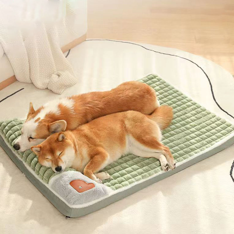 Cozy Pet Bed for Small Medium Dogs - Soft Fleece Mat - Pexav
