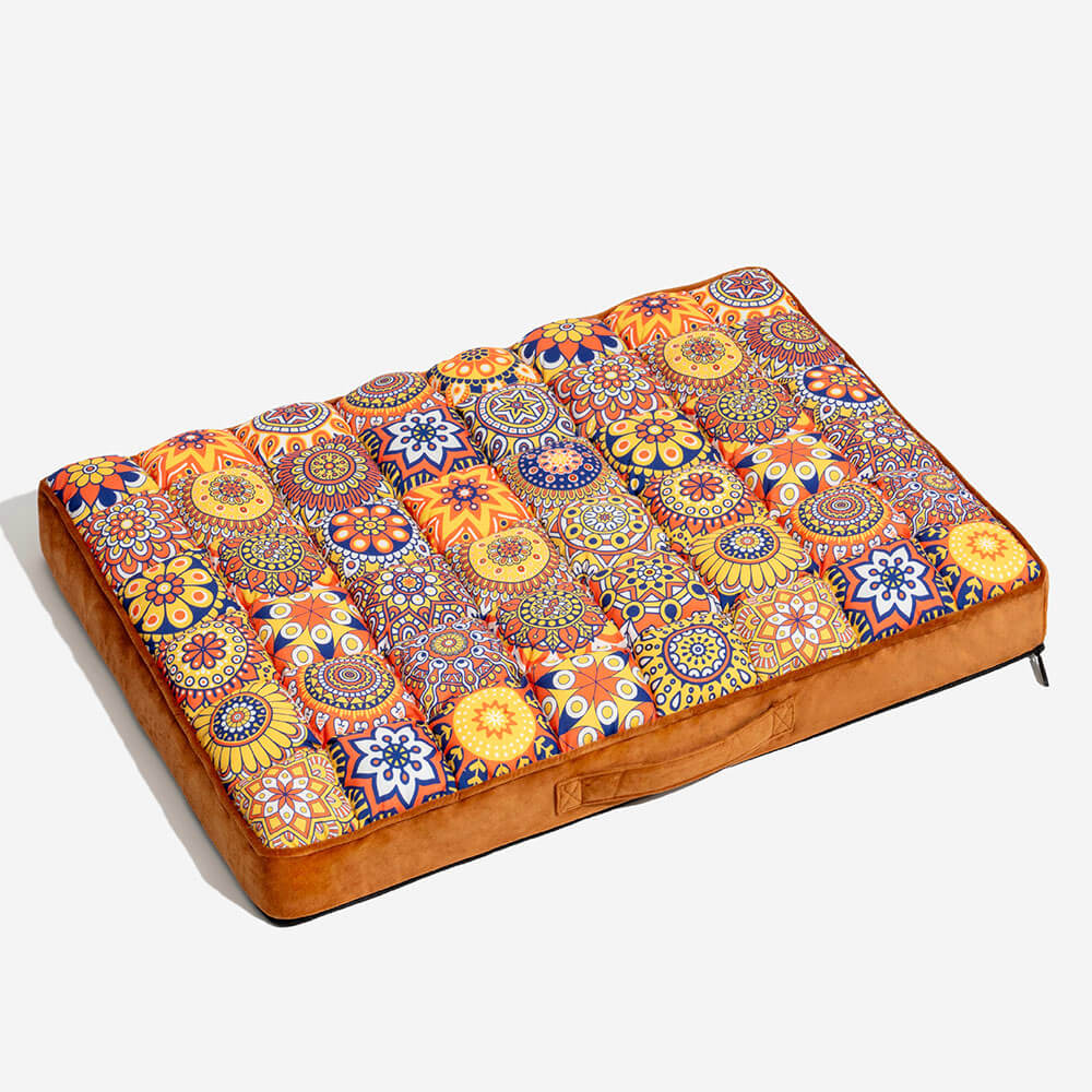 Luxurious Moroccan Style Dog Bed - CasablancaDream-Brown-M-Nora Luxe