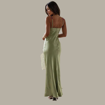 Elegant Silk Night Slip Dress - Pexav