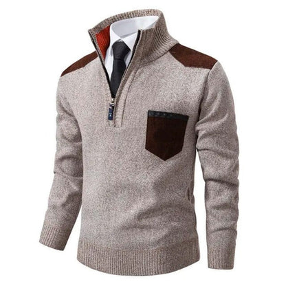 Classic Casual Quarter Zip Sweater - Nocini